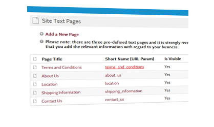 manage webpage